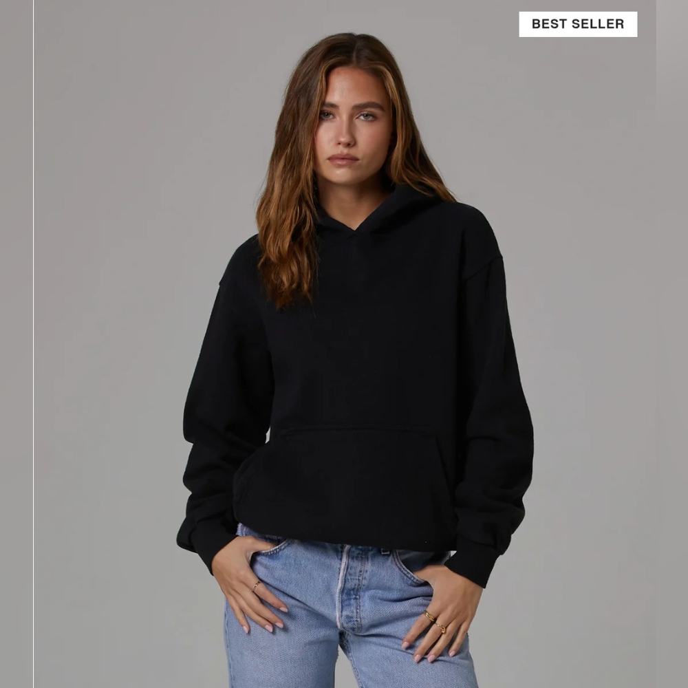 TALENTLESS Black Oversized Hoodie Sweatshirt